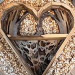 Shawn Sims Wooden Heart Shelf, 11x12", SHAS