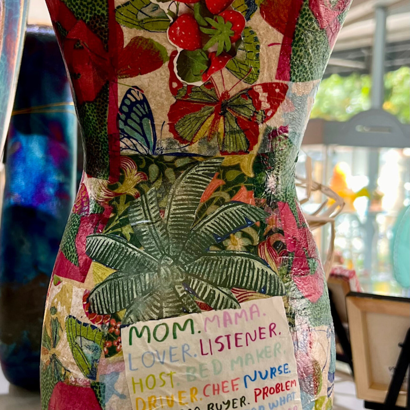 Pam Maschal WOMAN BODY SCULPTURE/COLLAGE, 16x6", PAMM