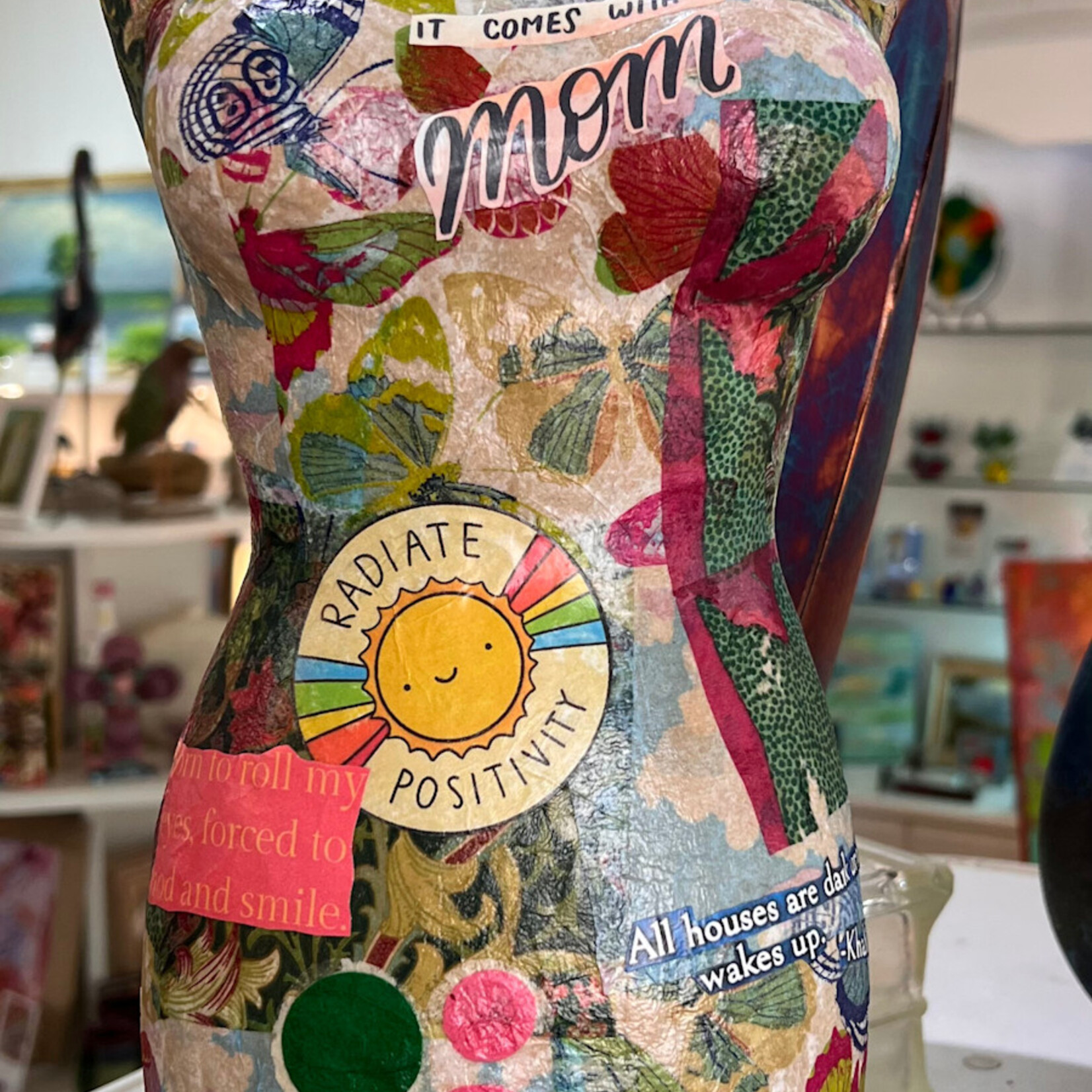 Pam Maschal WOMAN BODY SCULPTURE/COLLAGE, 16x6", PAMM