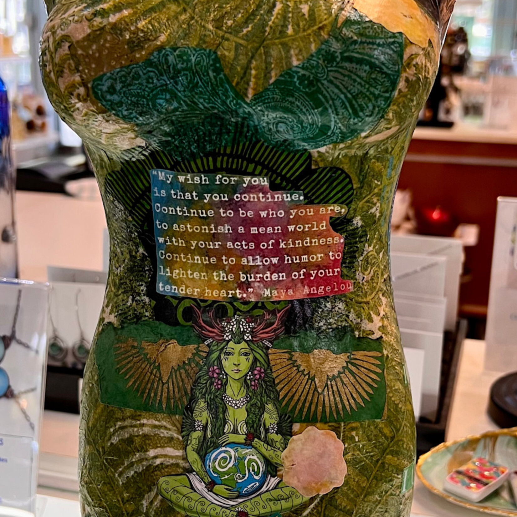 Pam Maschal WOMAN BODY SCULPTURE/COLLAGE, 16x6", PAMM