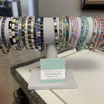 Iryna Trociuk Bracelet, Japanese Miyuki Tila Glass Beads, LRG, Handmade, IRYNA
