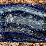 Ellen Robinson TRAY/CITYSCAPE, textured, 10x5", rectanglular, EJAY