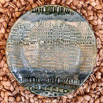 Ellen Robinson APPETIZER PLATE/CITYSCAPE,  round, textured, 6", EJAY