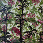 Pam Maschal "Flamingo Forest",  framed, 13x13", PAMM
