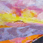 Susan Estrella "Summer Melody",  mixed media on GW canvas, 16x12", SUSE