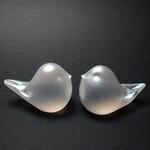 Henrietta Glass DOVES OF PEACE & HOPE,  blown glass (6") HENRI