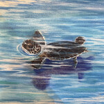 Susan Roberts FIRST SWIM (Giclee, Ltd. Ed, Gallery Wrap, 8x10, SUSR)