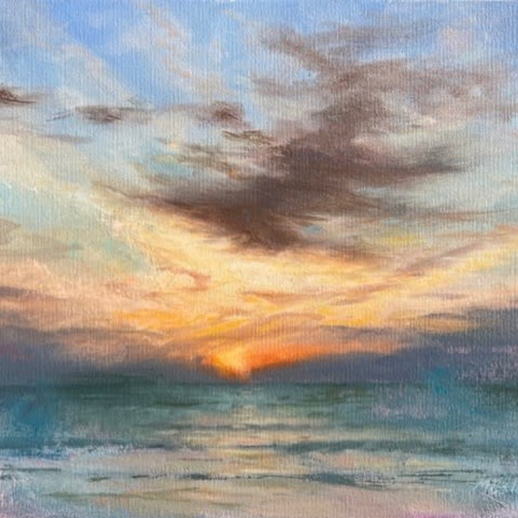 Michaelann Bellerjeau "Hazy, Hot and Humid" oil on canvas board, 11x14", MICB