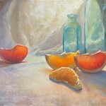 Michaelann Bellerjeau "The New Guy" oil on canvas board, 12x18", MICB