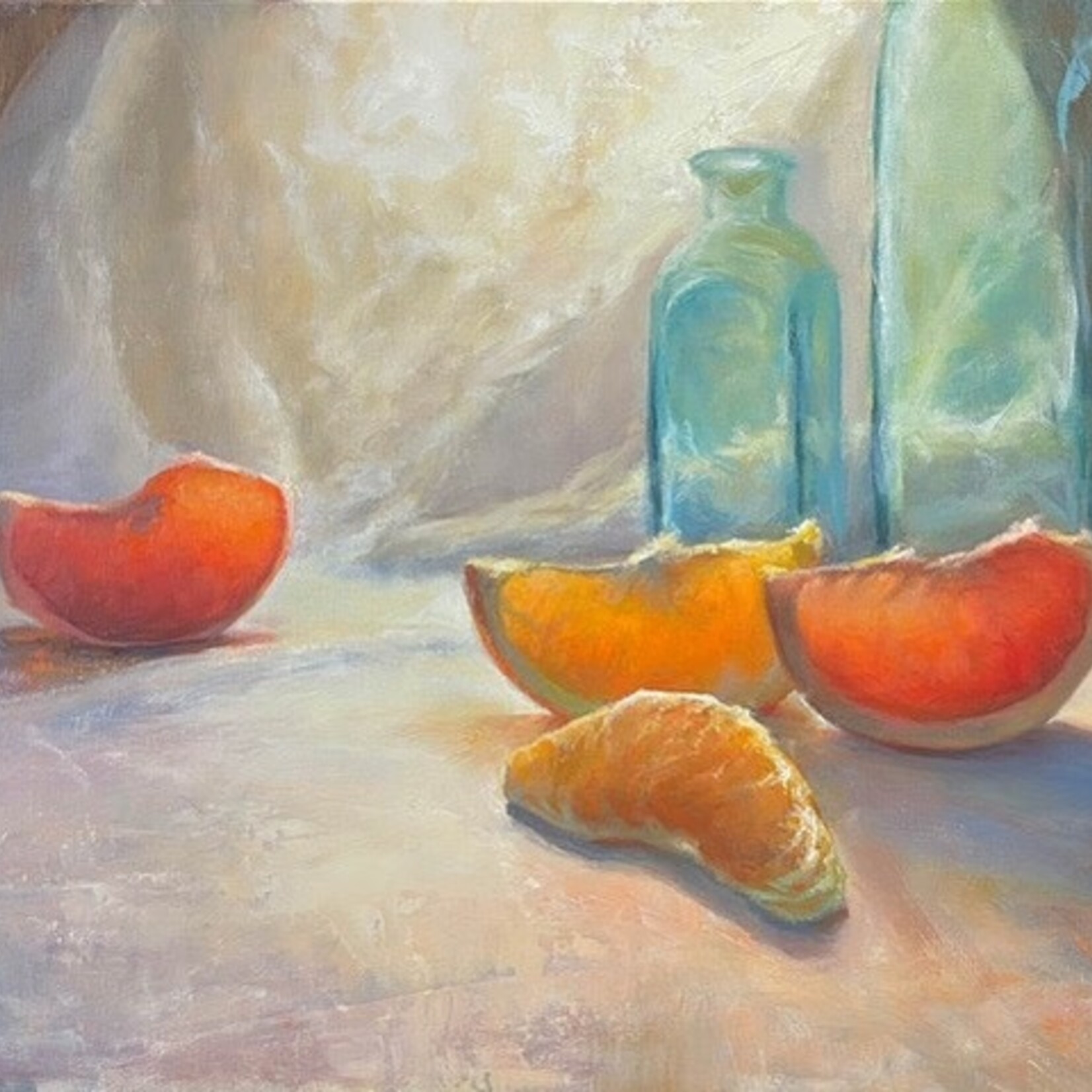 Michaelann Bellerjeau "The New Guy" oil on canvas board, 12x18", MICB