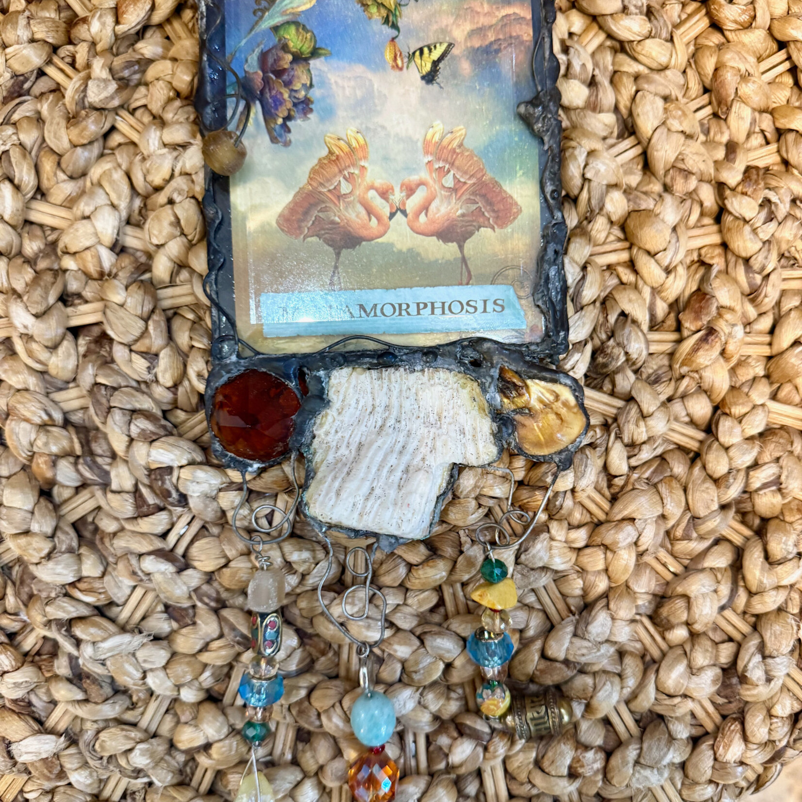 Mary Burnside "Metamorphosis" Decorative  Hanging, mixed media,  MARY