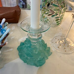 Mary Burnside Candleholder w/sea glass, MARY