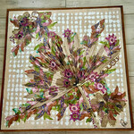 Pam Maschal "Transitions", Mixed media on canvas, framed, 24x24", PAMM