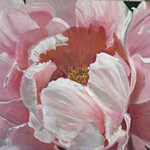 Susan Marinaccio "Blushing Within",  acrylic on  GW canvas, 30x24", SUSM
