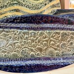 Ellen Robinson OVAL DISH, w/embossed shells, 14" EJAY