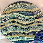 Ellen Robinson SERVING BOWL, Textured, 12" round, EJAY