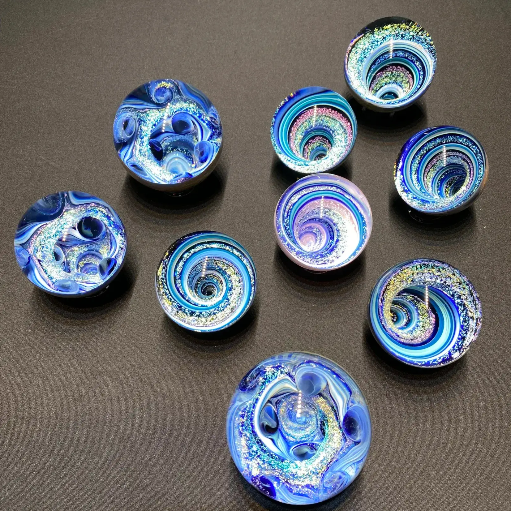 Mod Marble Glass Colossal Marble, blown glass, @3", MOD