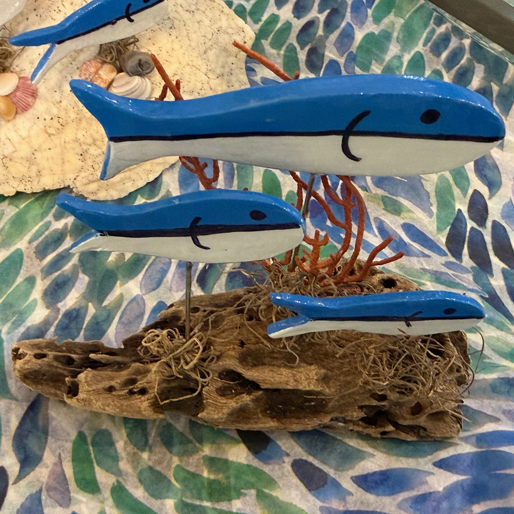 Dorothy  Fine Fish on Driftwood, small,  DORF