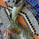 Allison Stowe-Castellano MERMAID TAIL, Raku,  ALLS