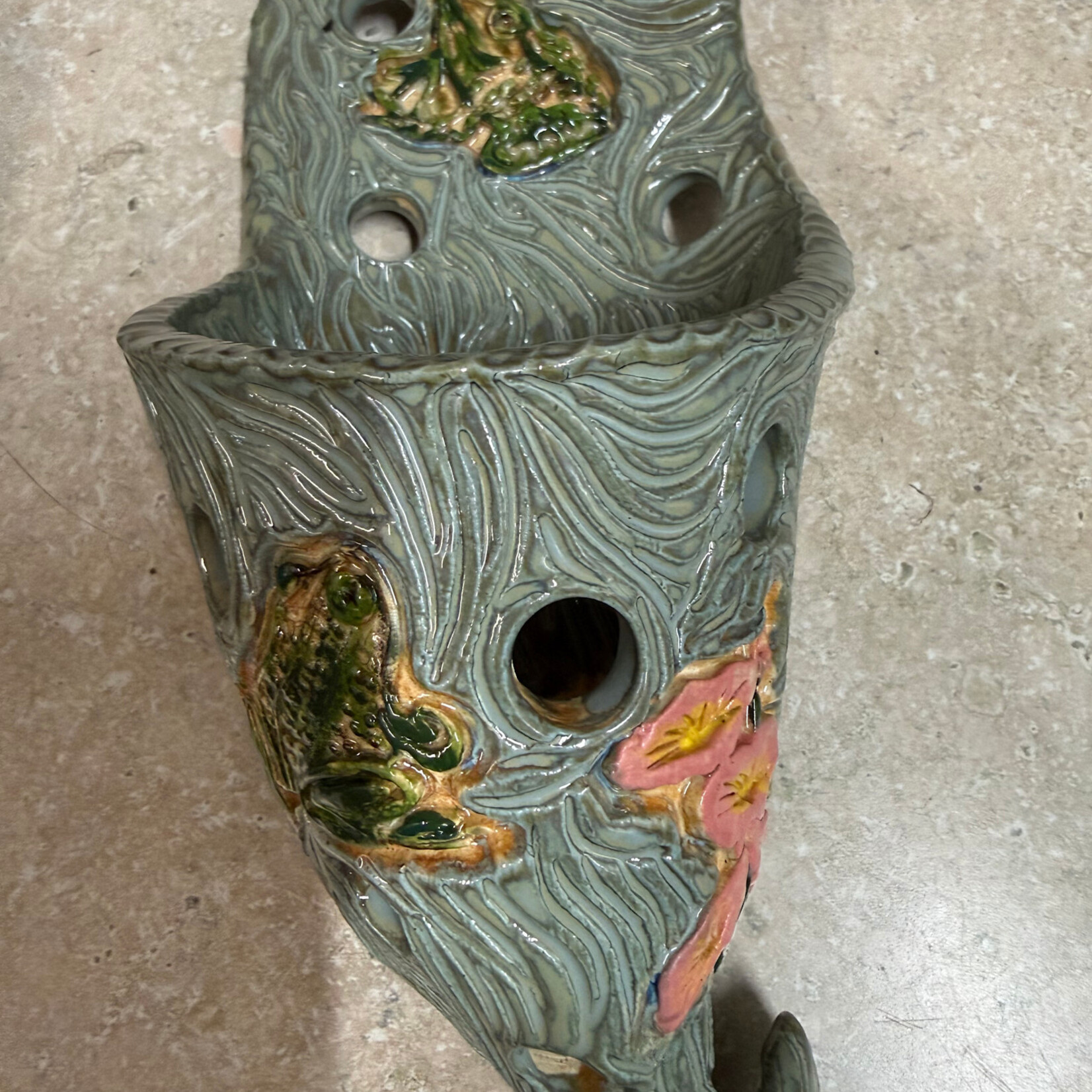 Allison Stowe-Castellano ORCHID POD,  frog motif, ALLS