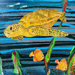 Fiori Ferraris Sea Layers, original on GW canvas, 20x16", FIORI