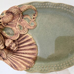 Charlestowne Porcelaine PLATE, Oval beaded Small,  #12, CHAP)