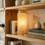 Eangee Home Design LAMP,  EANGEE,  Cocoa Leaf Cylinder 12" Table, Natural