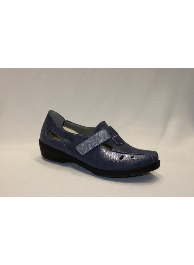 Wedge mary-jane with velcro closure LONDON 8051