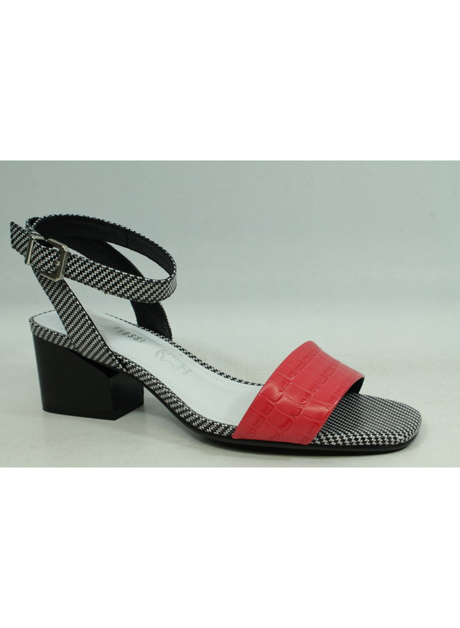 Block heel sandal with wrap around strap GENOA