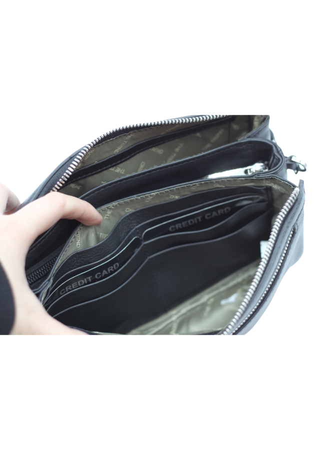Small Multi Pocket Crossbody Handbag w/strap 584931