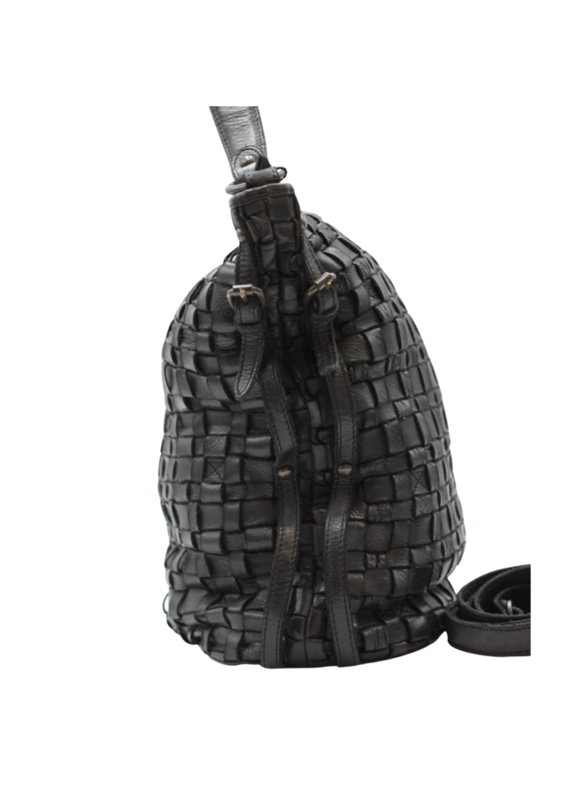 Large Weave Bucket Handbag w/strap 4503354