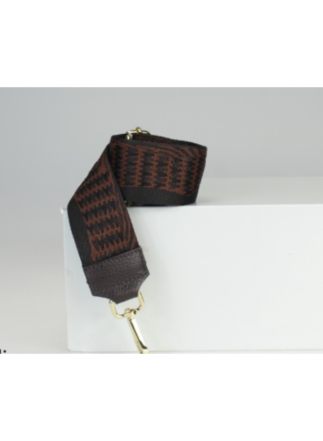 Large leather handbag strap TRA84