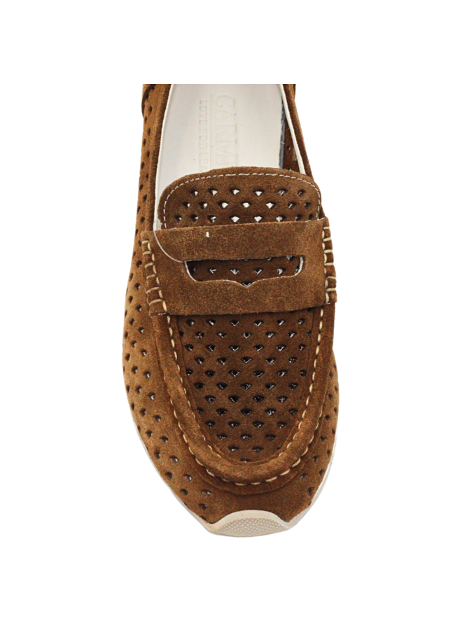 Perforated Wedge Loafer 161346