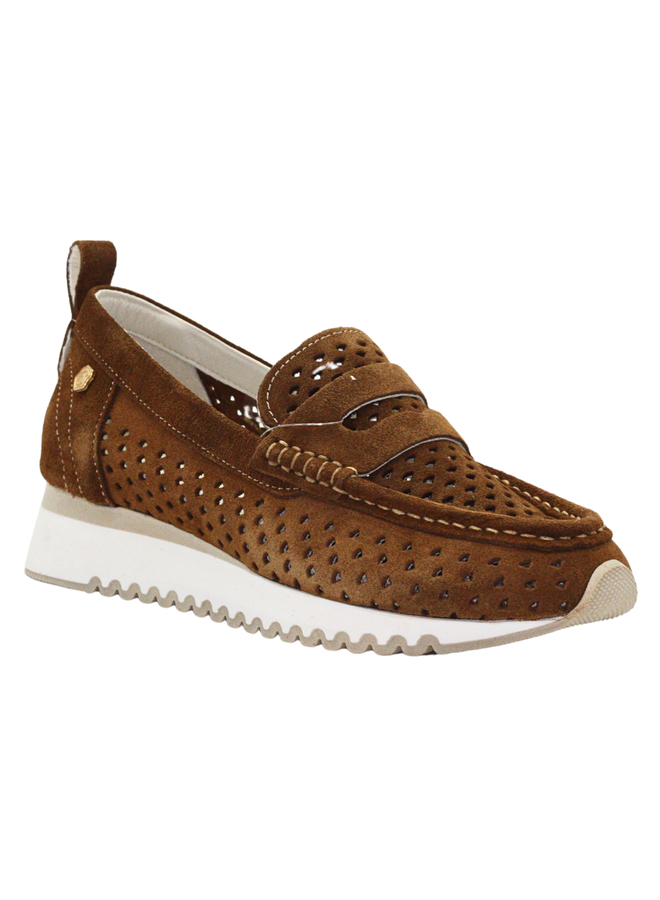 Perforated Wedge Loafer 161346