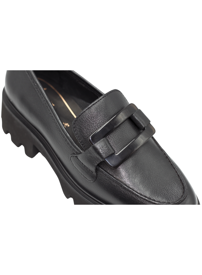 Buckle Heel Loafer 21703 OLEANDER