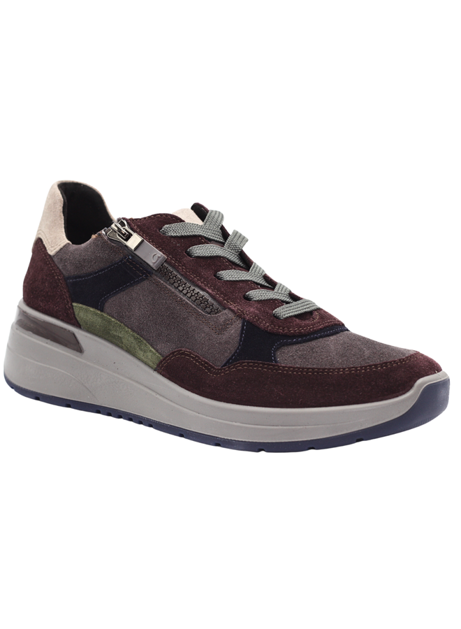 Zipped sneaker 57702 GARDENIA