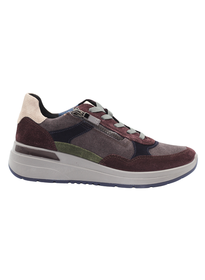 Zipped sneaker 57702 GARDENIA