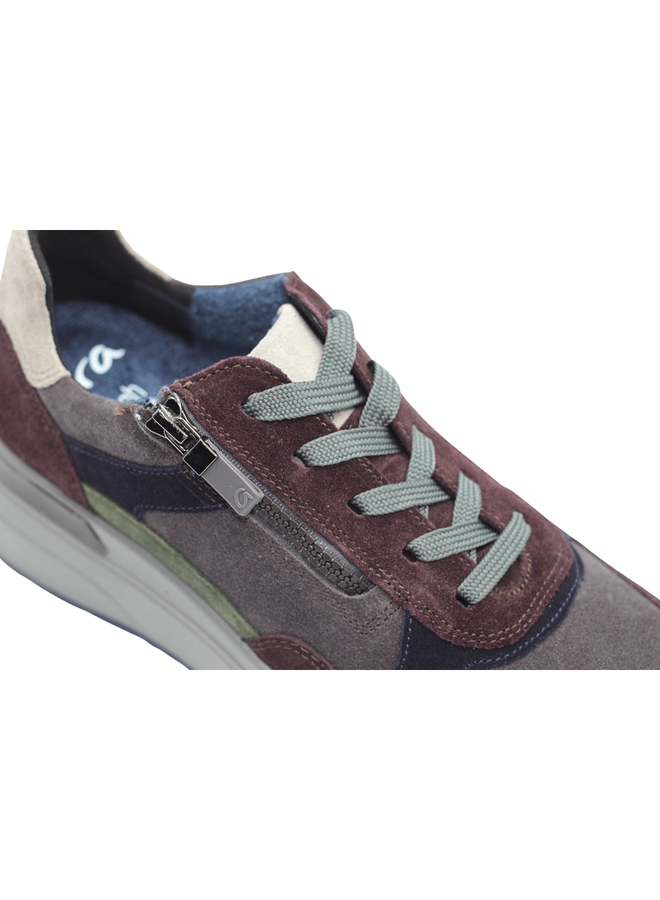 Zipped sneaker 57702 GARDENIA