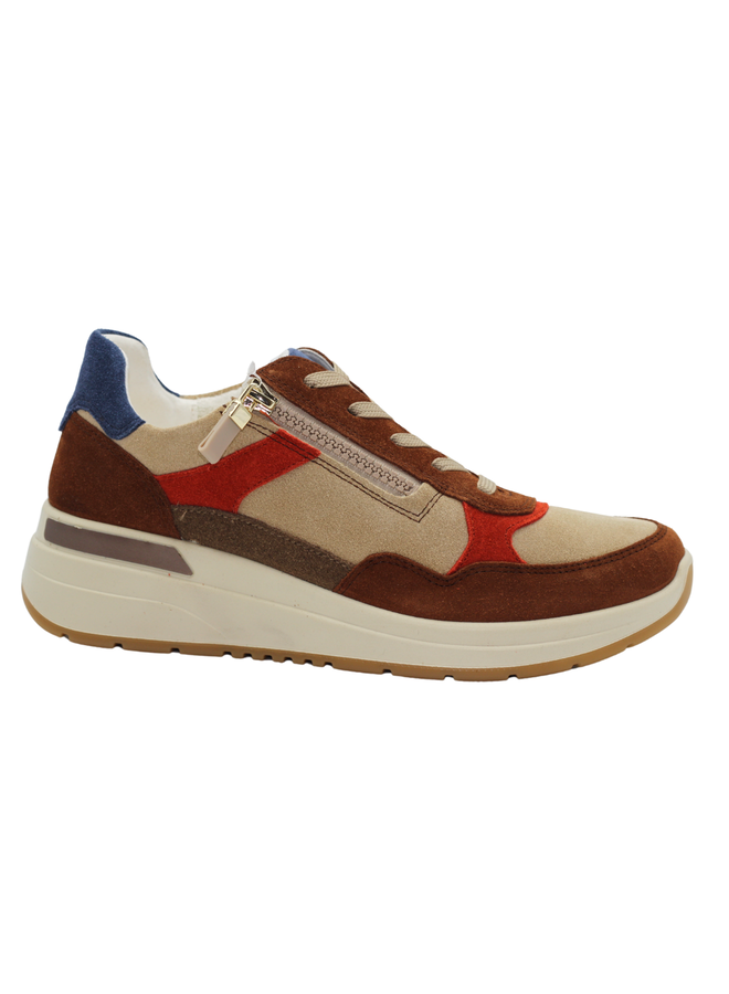 Zipped sneaker 57702 GARDENIA