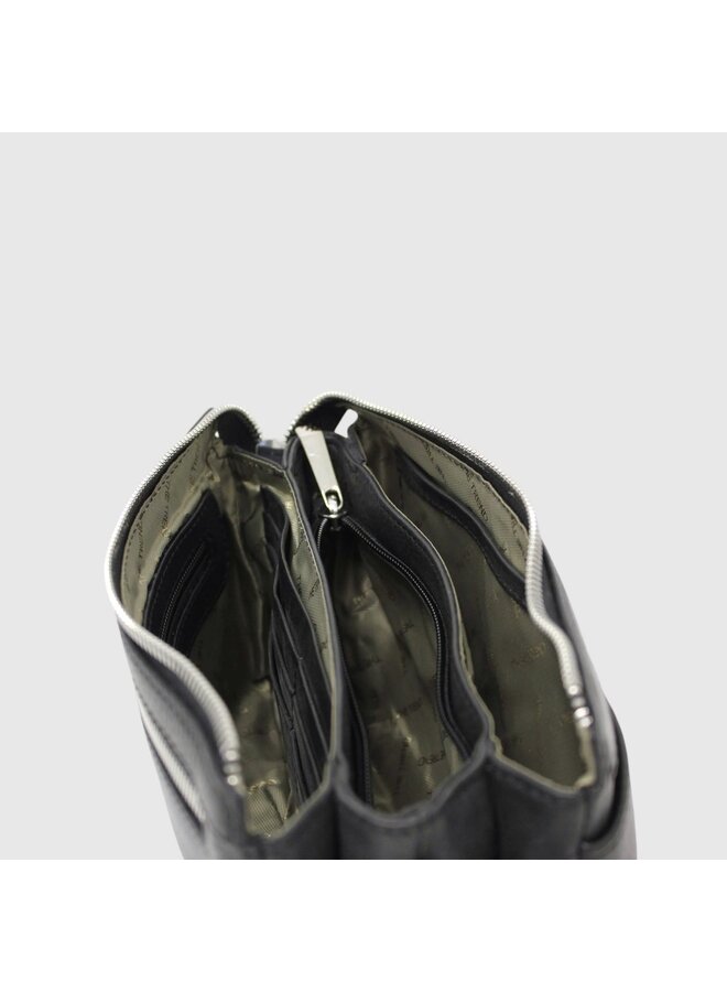 Small Multi Pocket Crossbody Handbag w/strap 584931