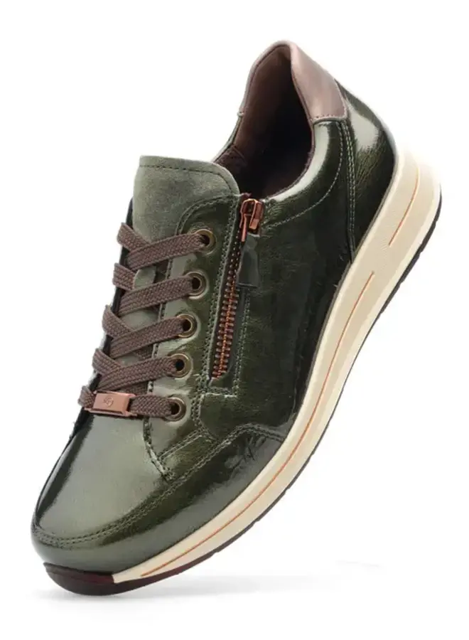 Laced/Zipped Sneaker 54801 OLEANNA