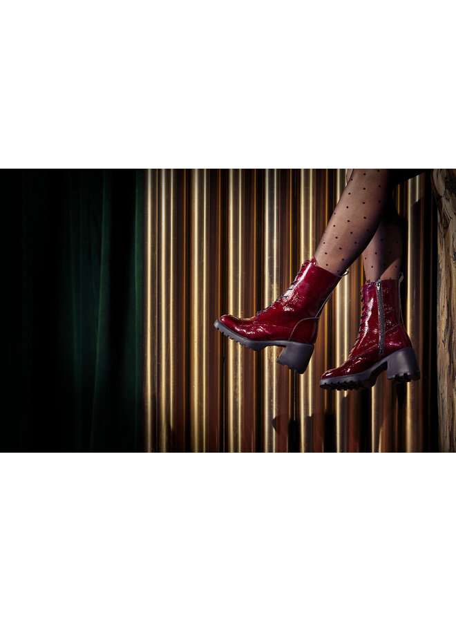 Plateforme Zipped/Laced Bootie G-6704