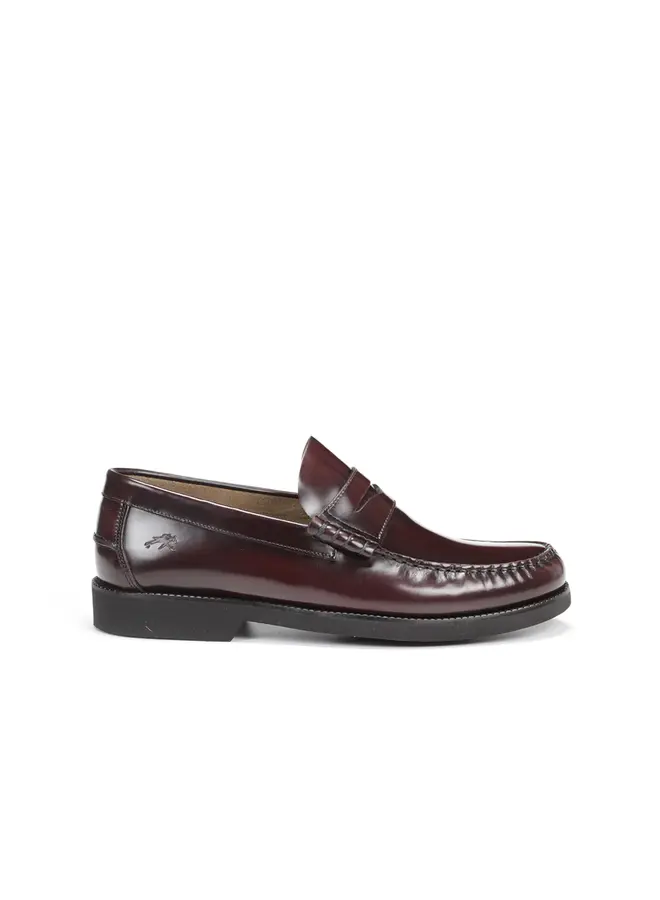 Glazed Leather Penny Loafer F0047