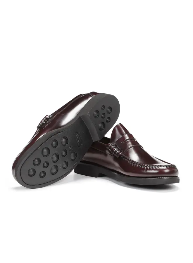 Glazed Leather Penny Loafer F0047