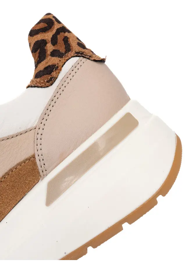 Zipped sneaker 57702 GARDENIA