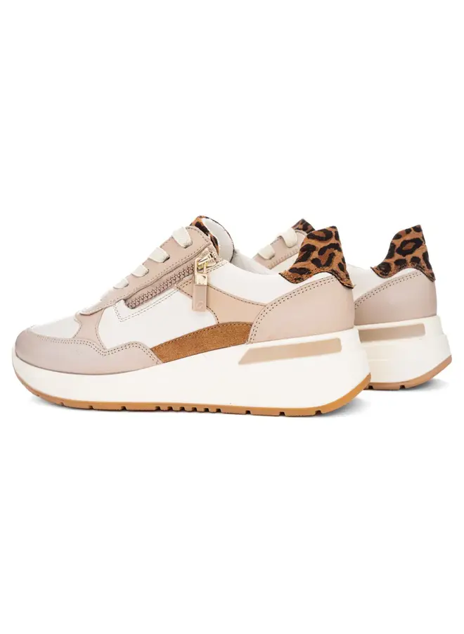 Zipped sneaker 57702 GARDENIA