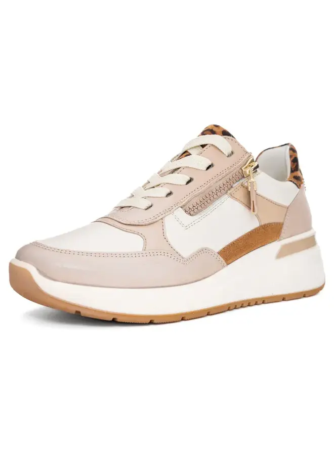 Zipped sneaker 57702 GARDENIA