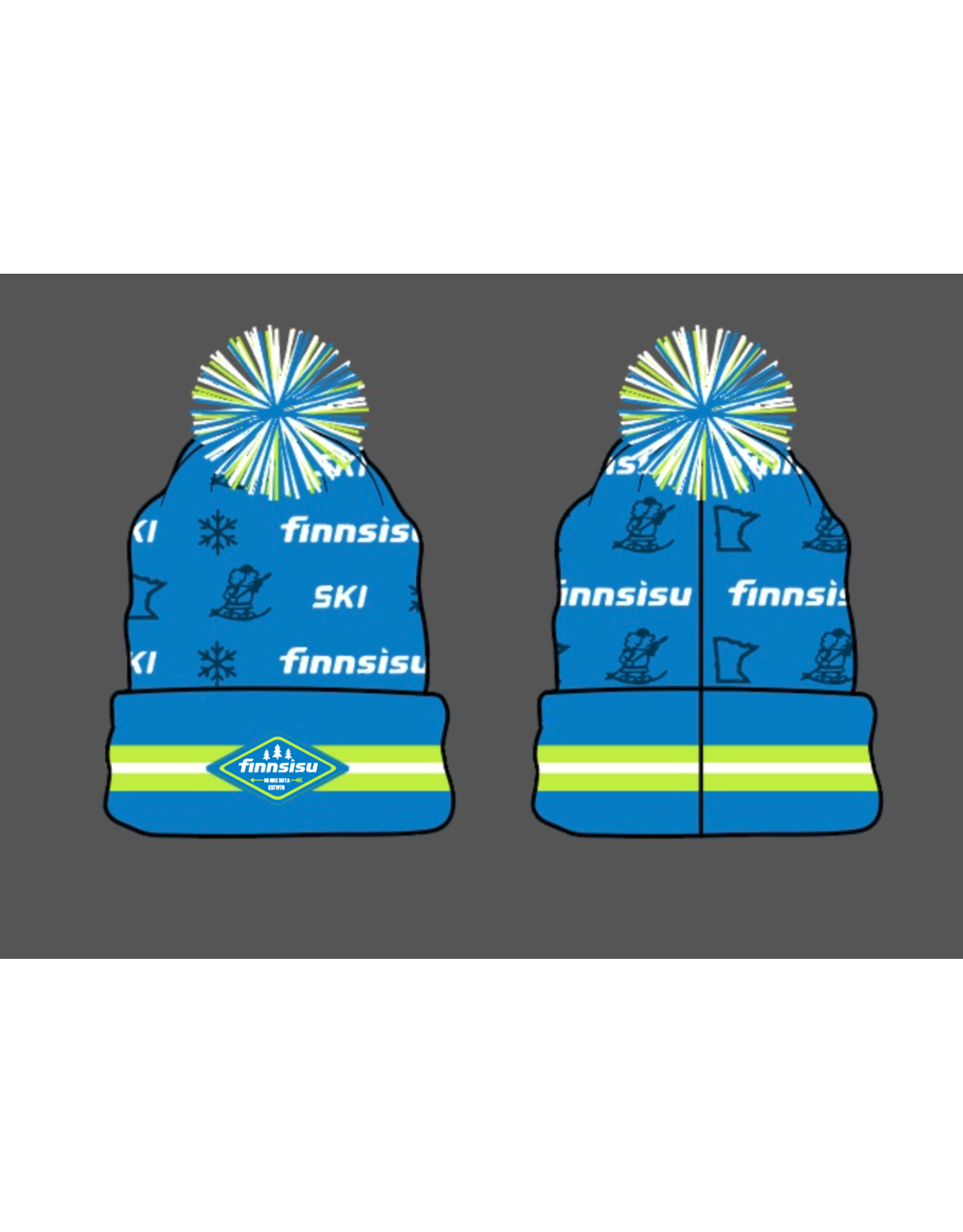 Finn Sisu Custom Pom Beanie Hat