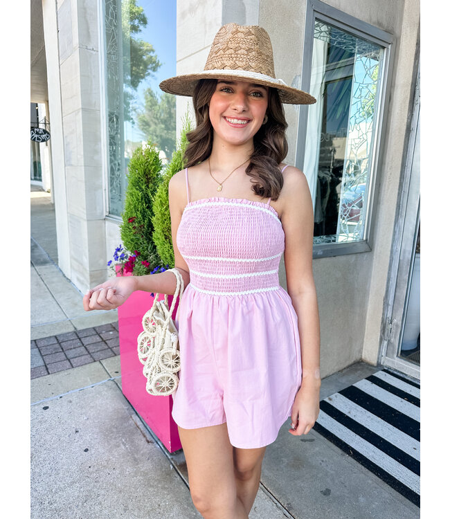 CONTRAST ROMPER