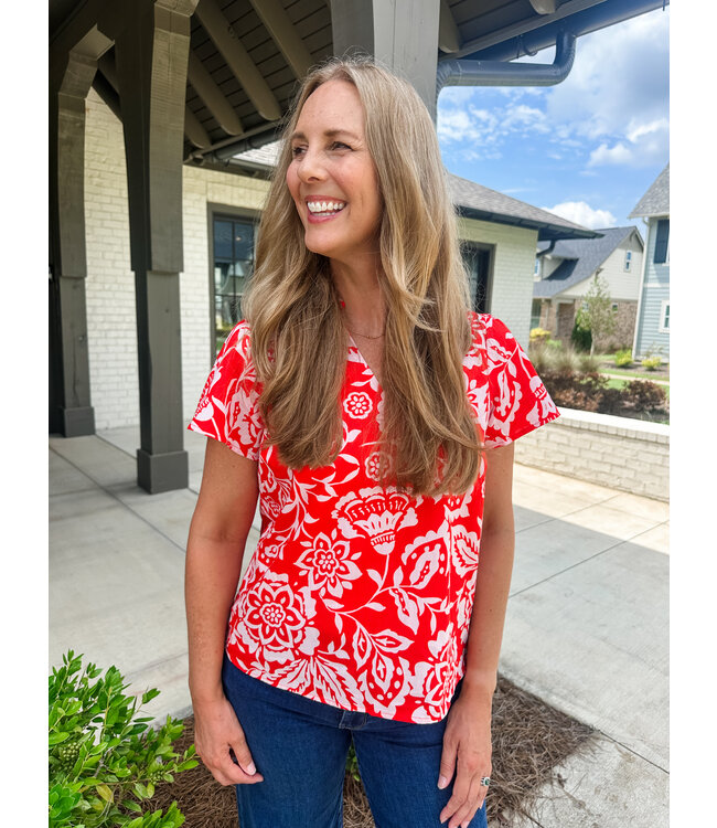 HAZEN PLEAT TOP